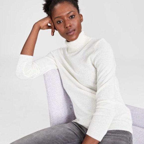 Nwt Charter Club 0 Cashmere Turtleneck 